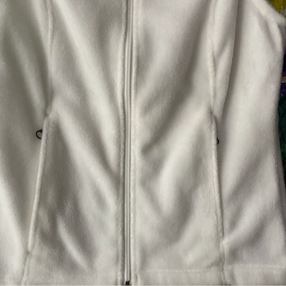 Woman’s White Columbia Sportswear Polar Fleece Vest Sz XS - 4 New Without Tags - Picture 2 of 15
